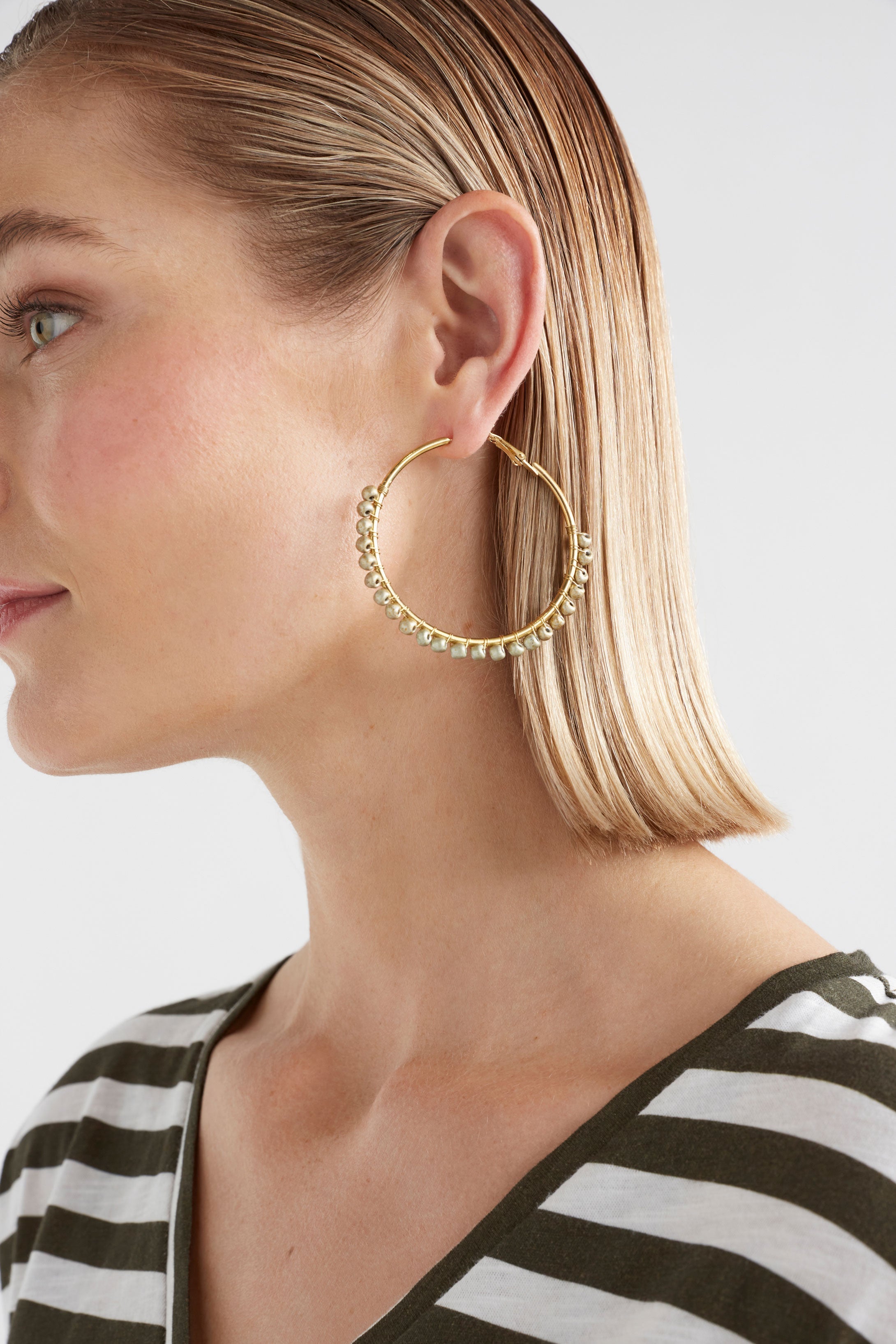 Stylish Oko Hoop Earrings for Women - Trendy Gold/Silver Boho Dangle Earrings - Perfect for Parties, Weddings & Everyday Wear