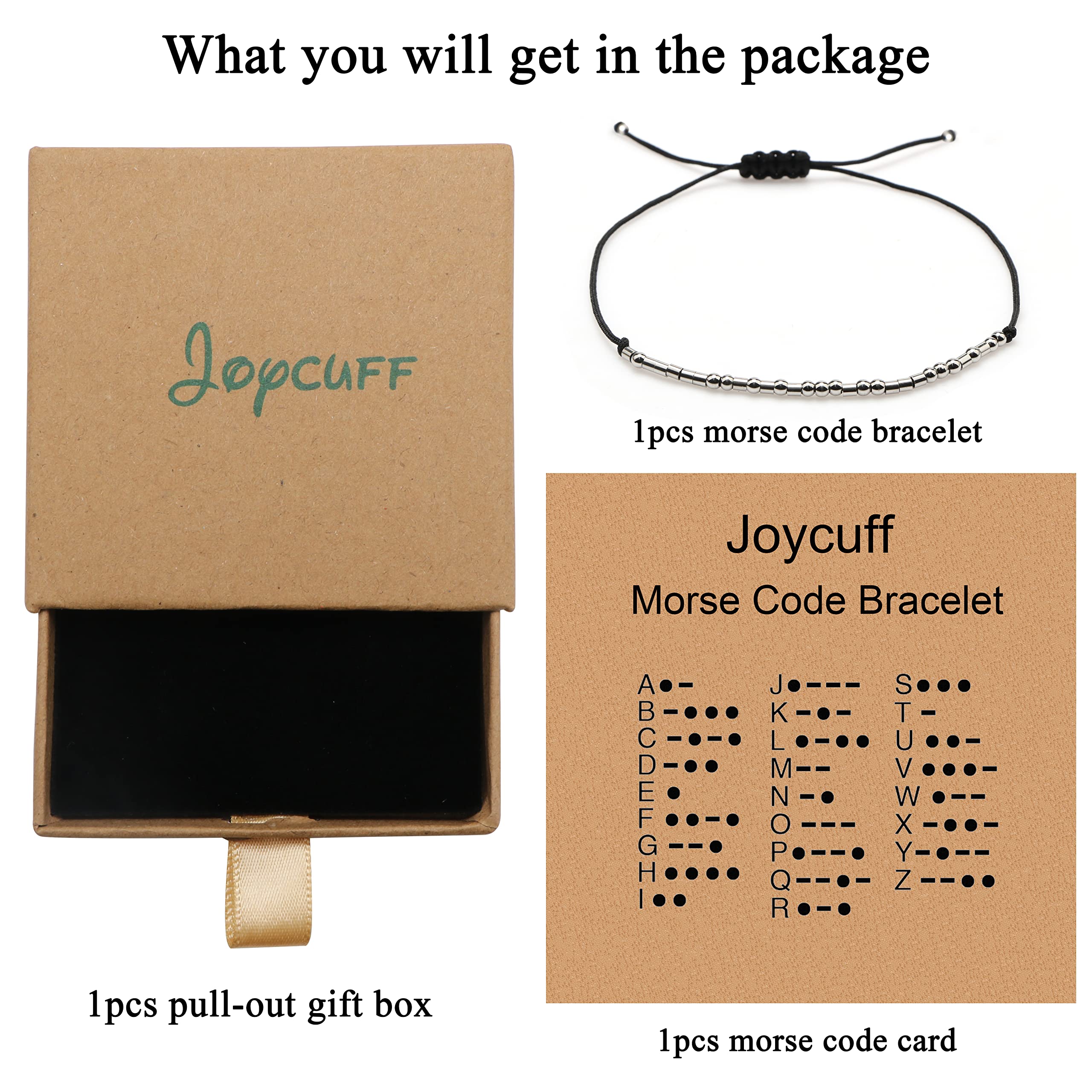 Morse Code Bracelets for Women - Personalized Engraved Cuff Bracelet Gift for Her, Birthday, Christmas, Anniversary - Trendy Jewelry for Everyday Wear & Special Occasions