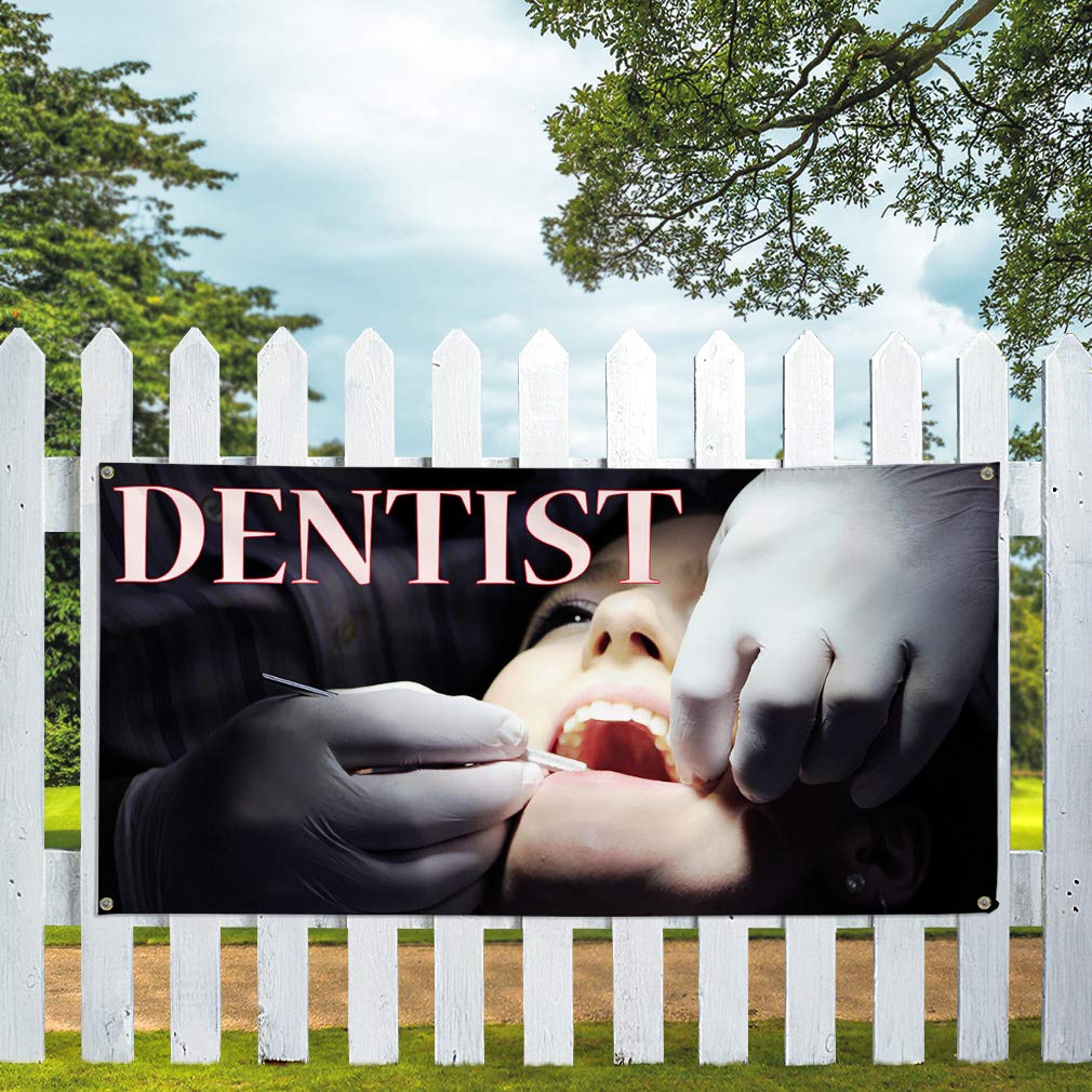 Vinyl Banner - Multiple Sizes (60x144 Inches) for Dentist Office, Outdoor Advertising & Yard Signs | Weatherproof, Durable with 10 Grommets | Perfect for Healthcare Promotions, Industrial Use & Outdoor Events