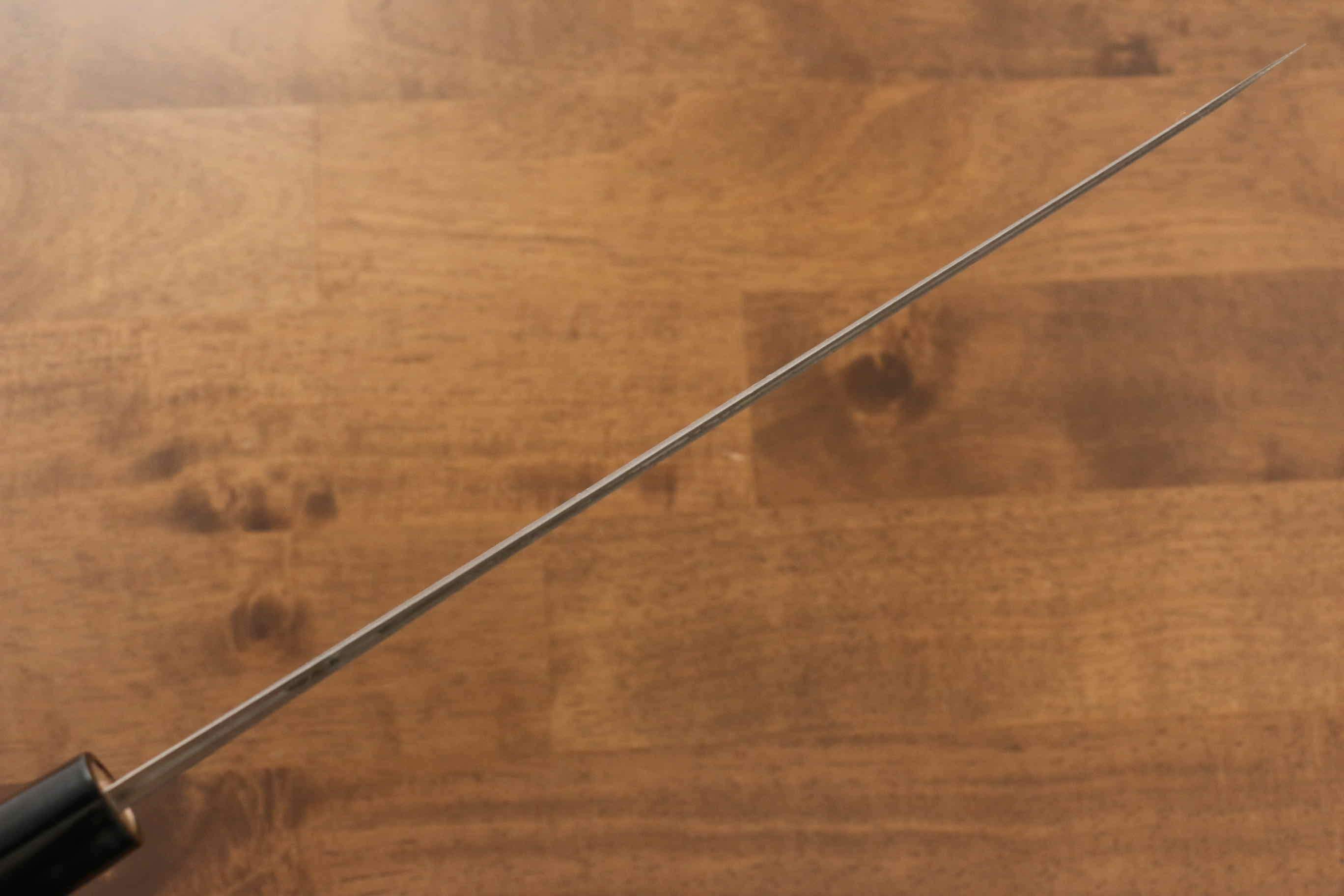 Premium Seisuke Blue Steel No.2 Nashiji Sujihiki Knife 240mm - Japanese Chef Knife with Chestnut Wood Handle - Perfect for Slicing Sashimi, Roasts & Delicate Proteins