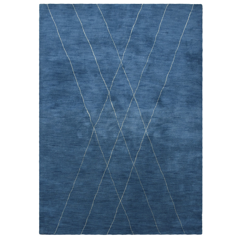 Premium Hand-Knotted Wool Rug with Intricate Inlay Design – Perfect for Living Room, Bedroom, and Home Decor