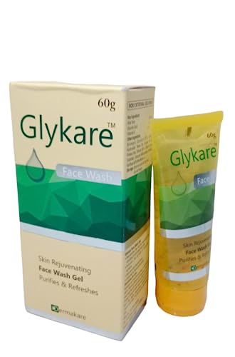 Glykare Gentle Cleansing Face Wash for Acne & Oily Skin - Daily Facial Cleanser with Natural Ingredients for Clear & Hydrated Skin | Perfect for Morning & Night Skincare Routine