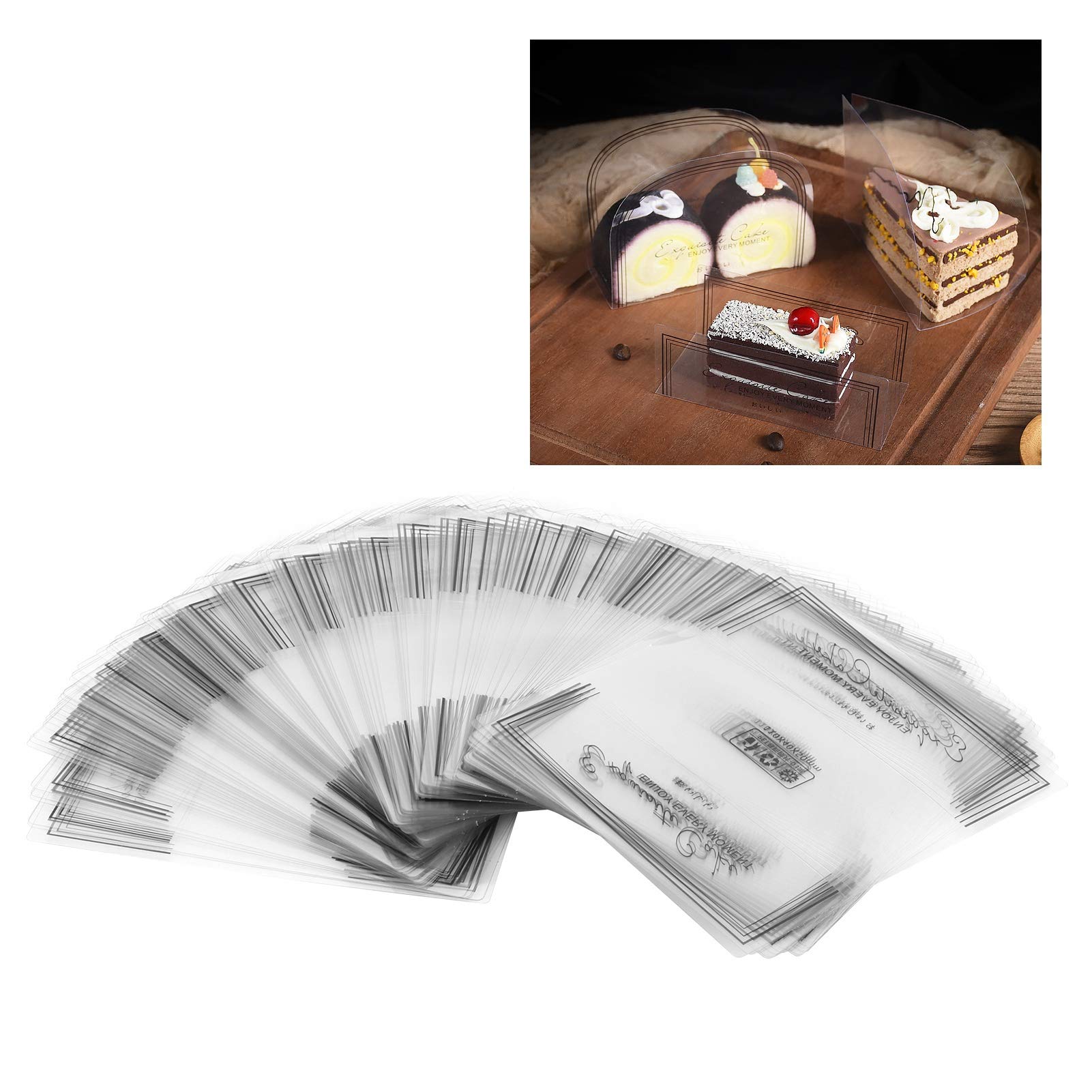 100PCS Cake Collar Set - Non-Stick Cake Surrounding Edge for Mousse, Crepe & Layered Cakes - Perfect for Home Baking, Pastry Shops & Cake Decorating