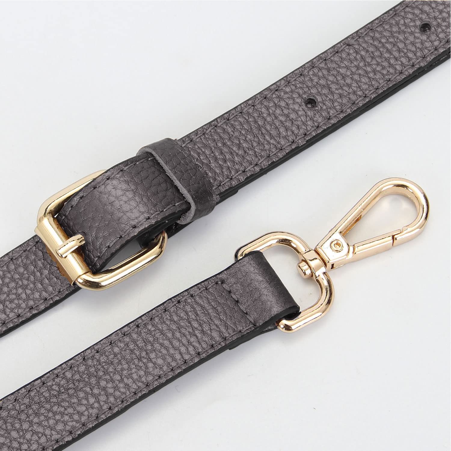 Premium Full Grain Leather Adjustable Crossbody Strap for Handbags & Purses - 2/3