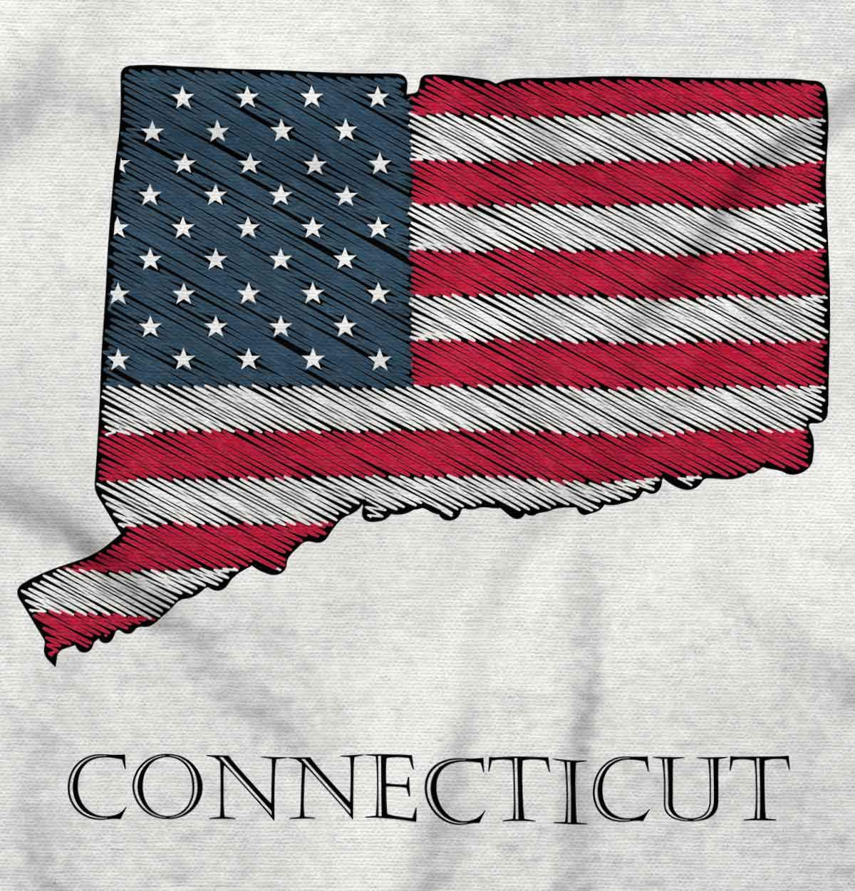 Brisco Brands Connecticut USA Flag Graphic Tank Top for Men & Women - Patriotic Casual Wear for Summer, Sports & Outdoor Activities