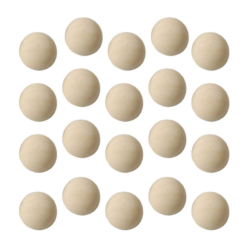 VALICLUD 100pcs 15mm Unfinished Wooden Half Balls - Natural Mini Hemispheres for DIY Crafts, Christmas Ornaments, Painting & Art Projects - Perfect for Home Decor, Scrapbooking & Holiday Crafts