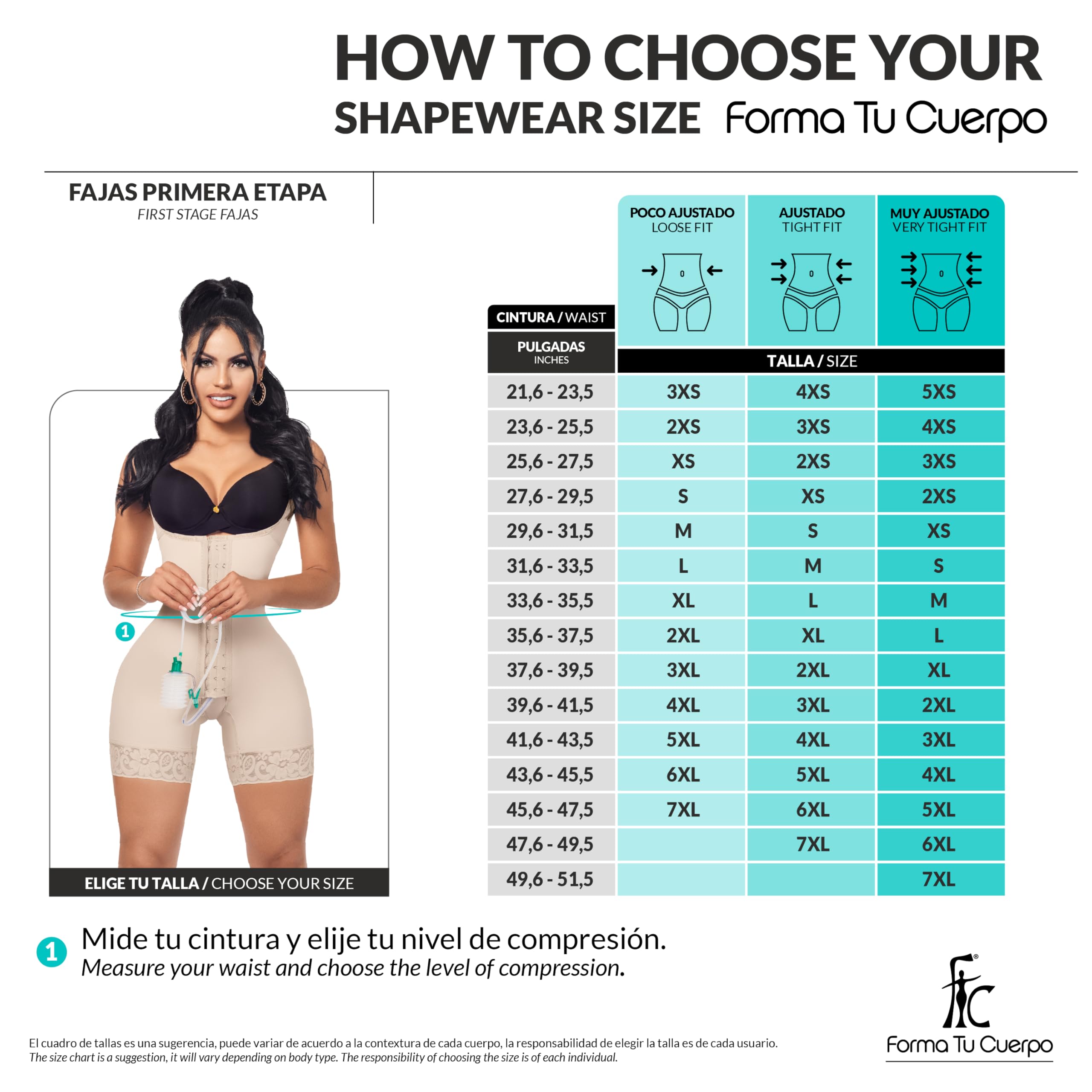 Shape Your Body - Medium Compression Waist Trainer with Snap Closure for Postpartum, Workouts & Tummy Control