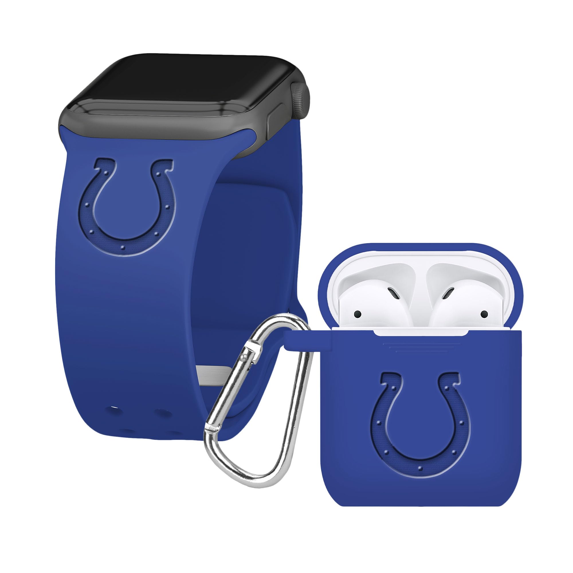 Indianapolis Colts Apple Watch & AirPods Case - 42/44mm Blue for Game Day