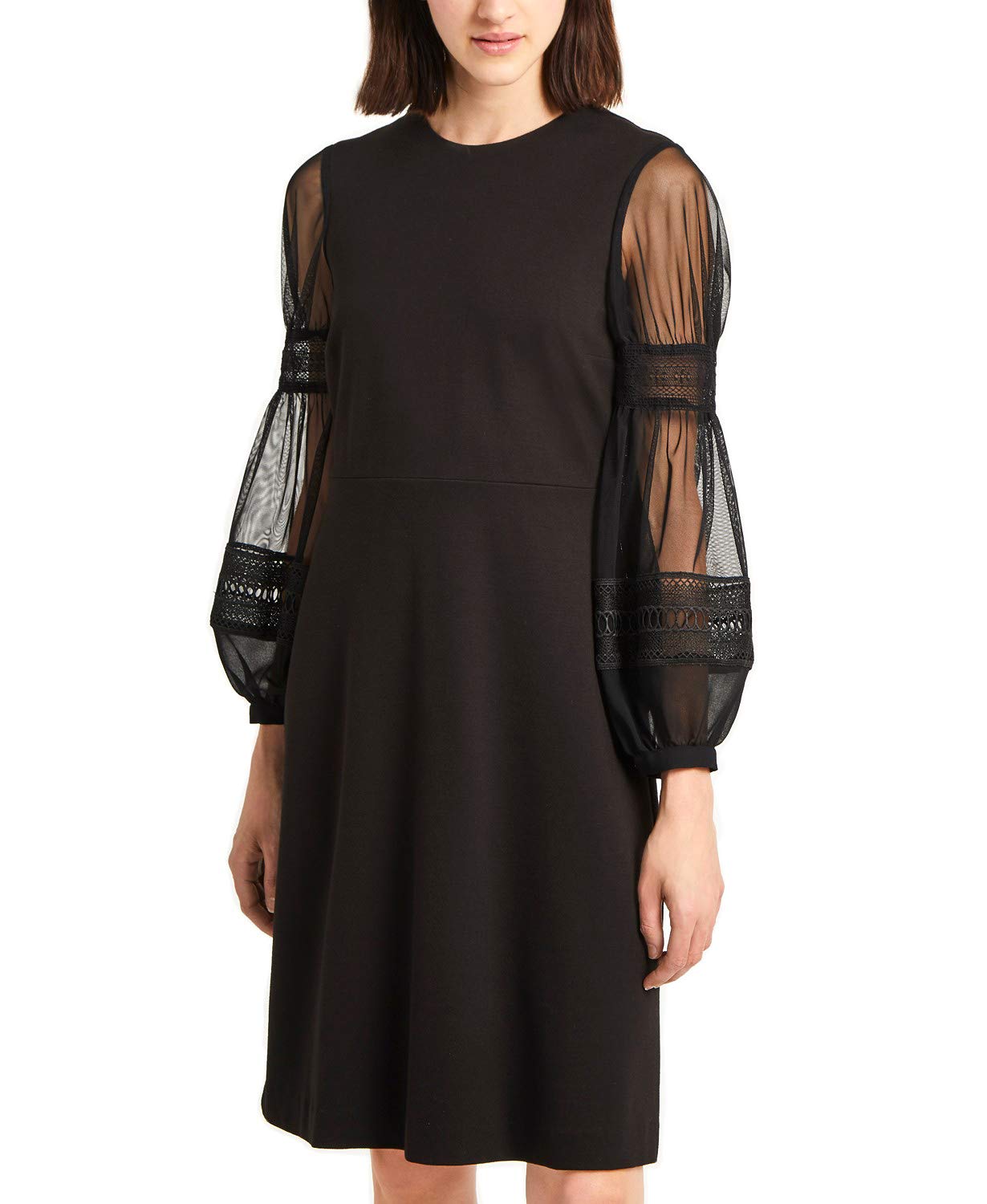 French Connection Women's Lace Shift Dress - Black Size 8 for Party & Evening Wear