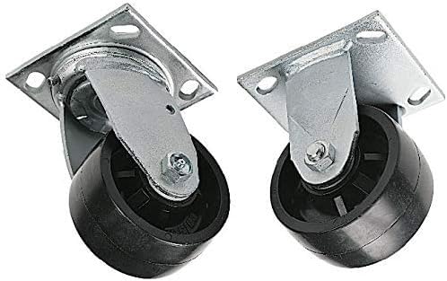 Greenlee 697 Swivel Caster Set (4-Pack) - Heavy-Duty Casters for Tool Storage & Workshop Equipment - Perfect for Workbenches, Toolboxes & Industrial Carts