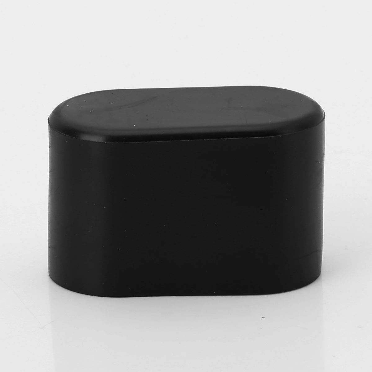 YiZYiF 10-Pack Black Rubber Chair Leg Caps (15x30mm) - Oval Furniture Feet Protectors for Floors, Scratch Prevention | Ideal for Dining Chairs, Tables & Office Furniture