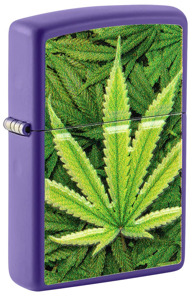Zippo Leaf Design Windproof Lighters - Classic Refillable Metal Lighter for Outdoor Camping, Hiking & Everyday Use