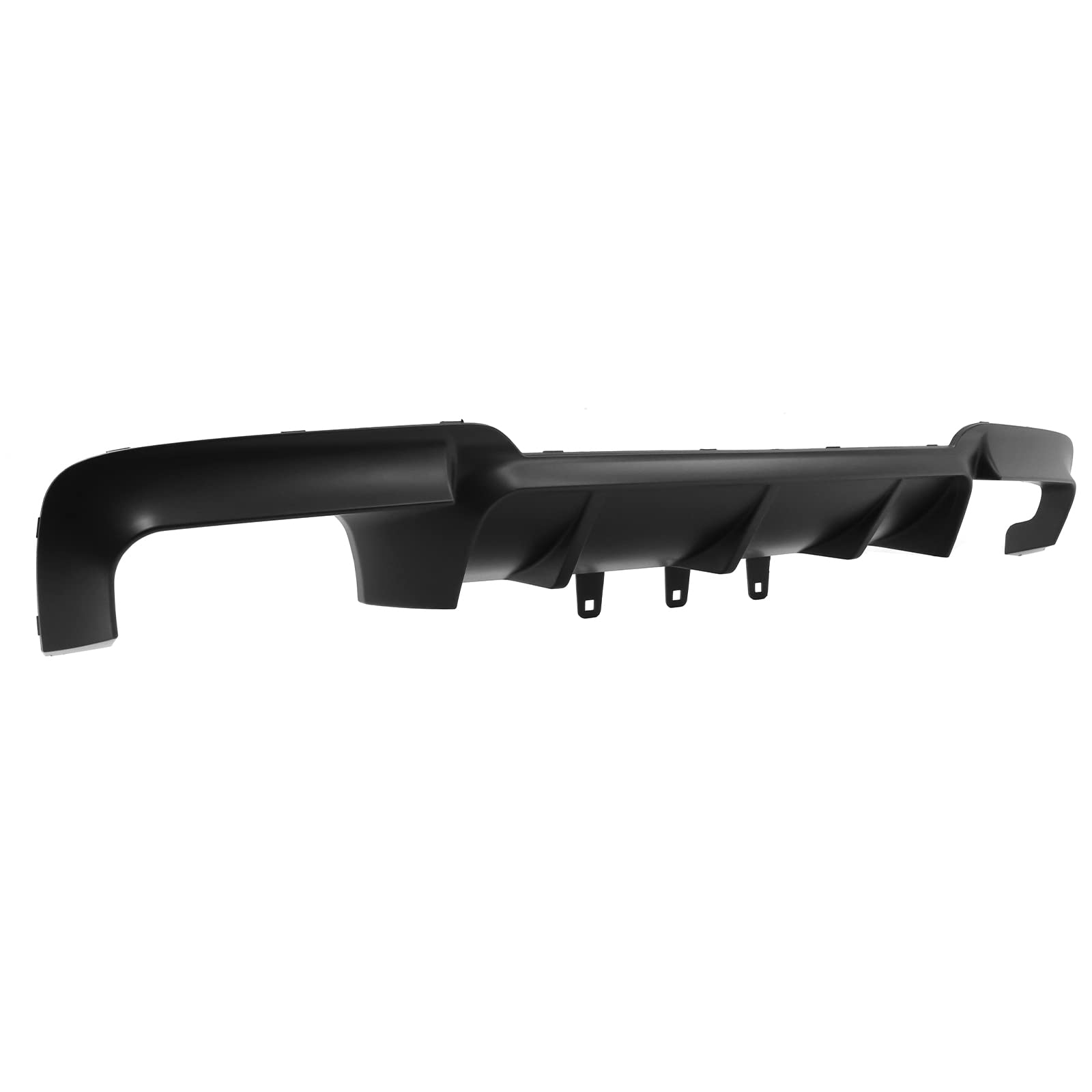 IKON MOTORSPORTS Rear Bumper Diffuser for 2011-2016 BMW F10 5 Series M Sport | M5 Style Lower Lip Spoiler | Unpainted Black Body Kit Replacement | Perfect for Car Upgrades & Street Racing Style