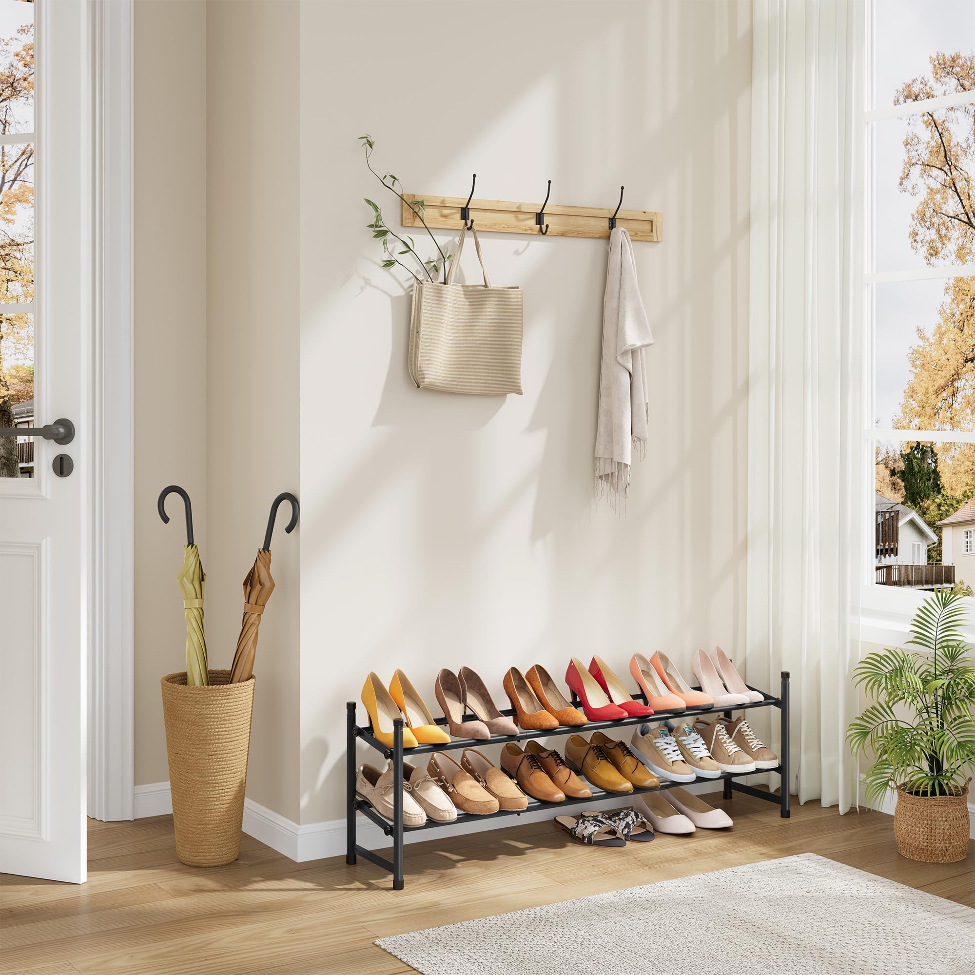 Tajsoon Expandable Shoe Rack 2 Tier - 28