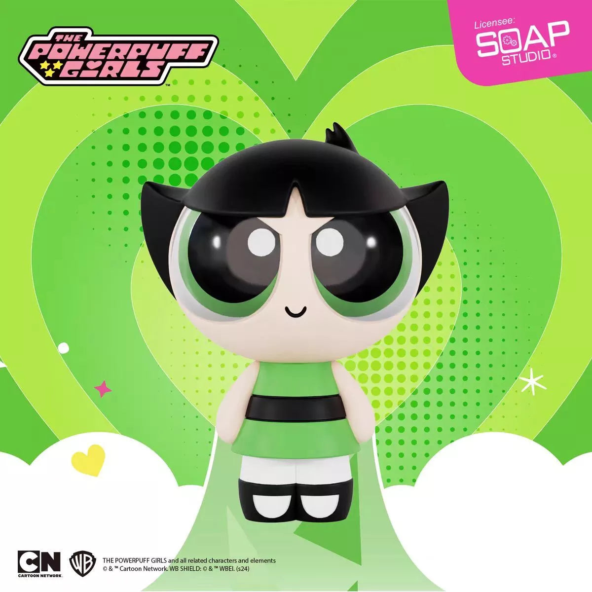 Soap Studio The Powerpuff Girls Blop Blop Series Figure Set - 3-Pack Collectible Action Figures for Kids & Fans | Perfect for Display, Gifts, and Playtime Fun