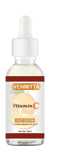 VENMITTA Vitamin C Face Serum for Brightening & Sun Protection - Anti-Aging Skincare for Men & Women - Perfect for Daily Glow Routine & UV Defense
