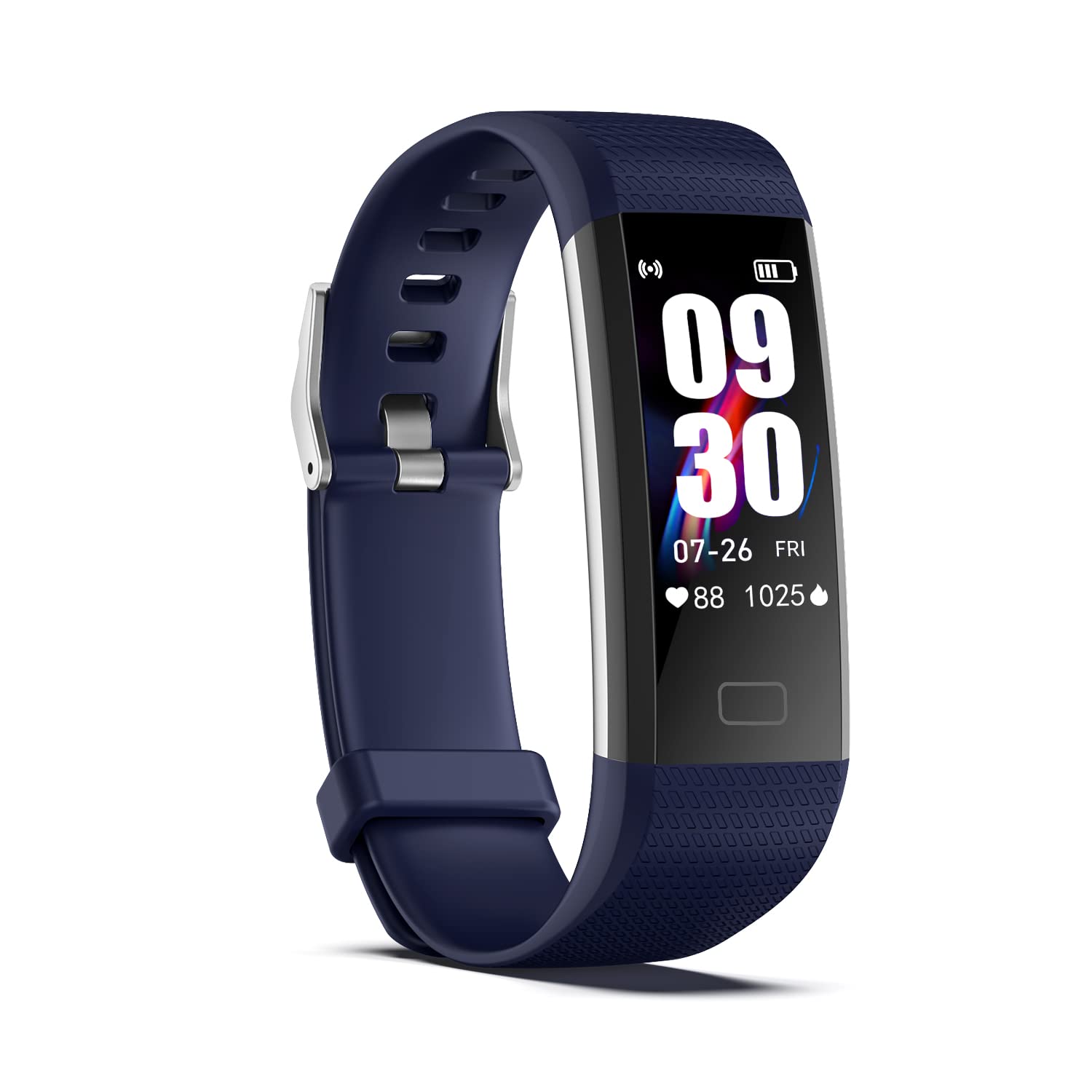 ENGERWALL Fitness Tracker with Heart Rate Monitor, Step Counter, Calorie & Sleep Tracker - IP68 Waterproof Activity Tracker Smartwatch for Women, Men & Kids | Perfect for Running, Gym Workouts & Daily Health Monitoring