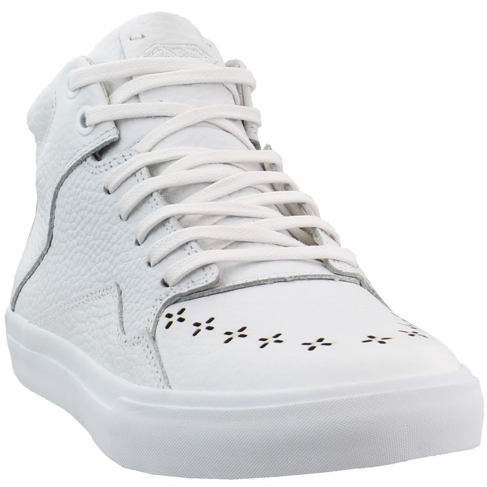 Diamond Supply Co. Men's Folk Mid Sneakers - White Casual Skate Shoes for Streetwear & Urban Fashion | Perfect for Skating, Daily Wear & Sneaker Collectors