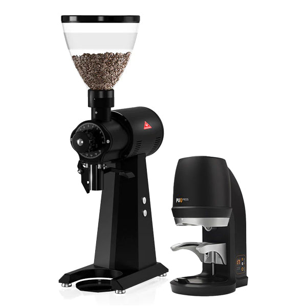Mahlkonig EK43 S Commercial Coffee Grinder & Puqpress Q2 Automatic Tamper Bundle - Perfect for Specialty Coffee Shops and Home Baristas