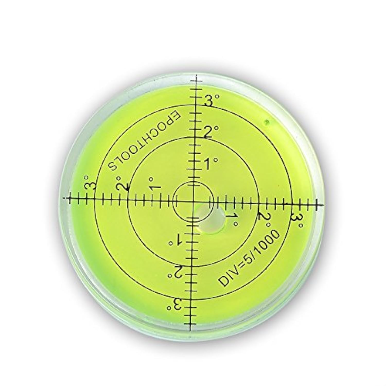 Round Bubble Level - 66x10mm Universal Spirit Level & Angle Measuring Tool for DIY, Construction, and Home Improvement Projects