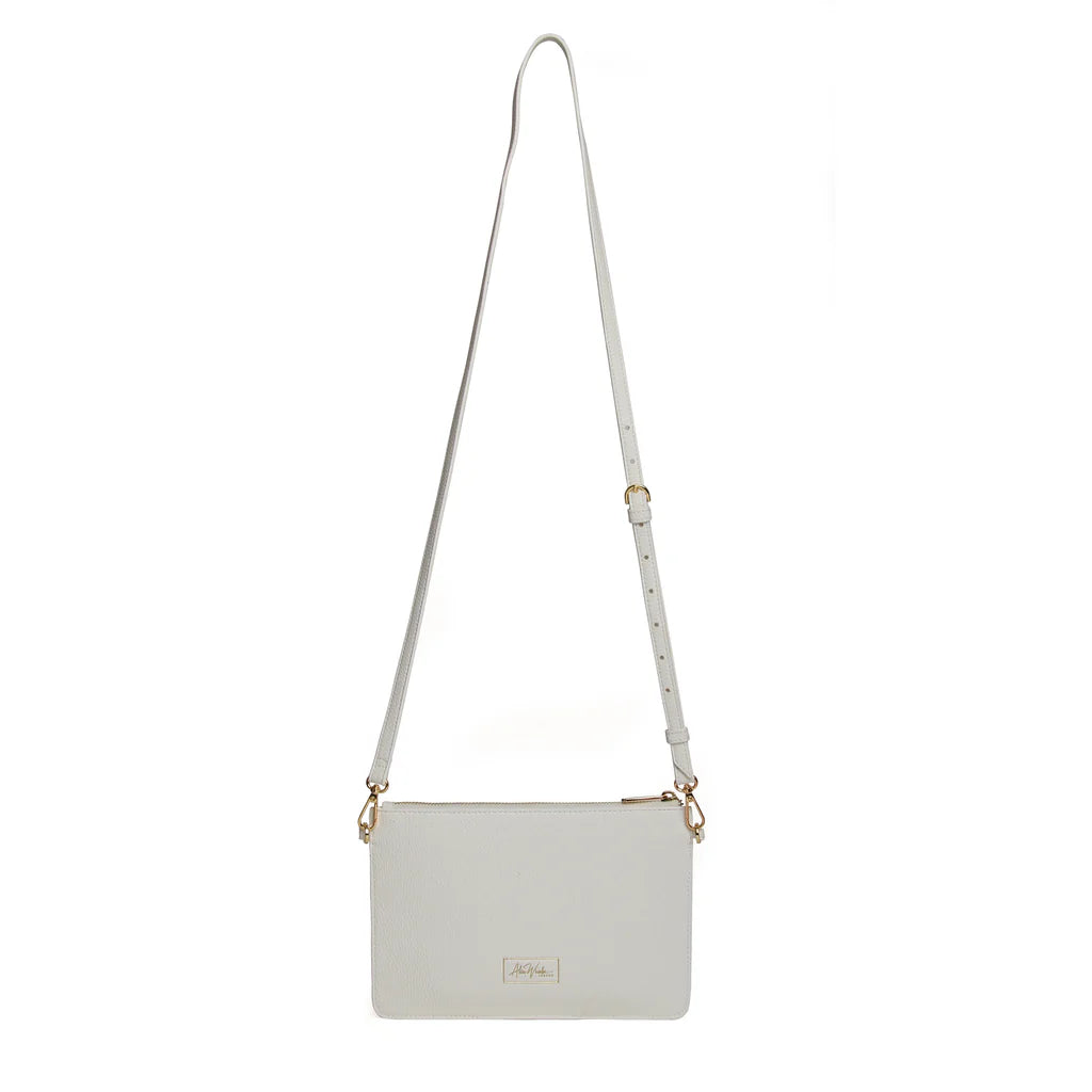 Alice Wheeler Ealing Phone & Clutch Pouch - White | Stylish Crossbody Wallet for Women | Perfect for Parties, Travel & Everyday Use