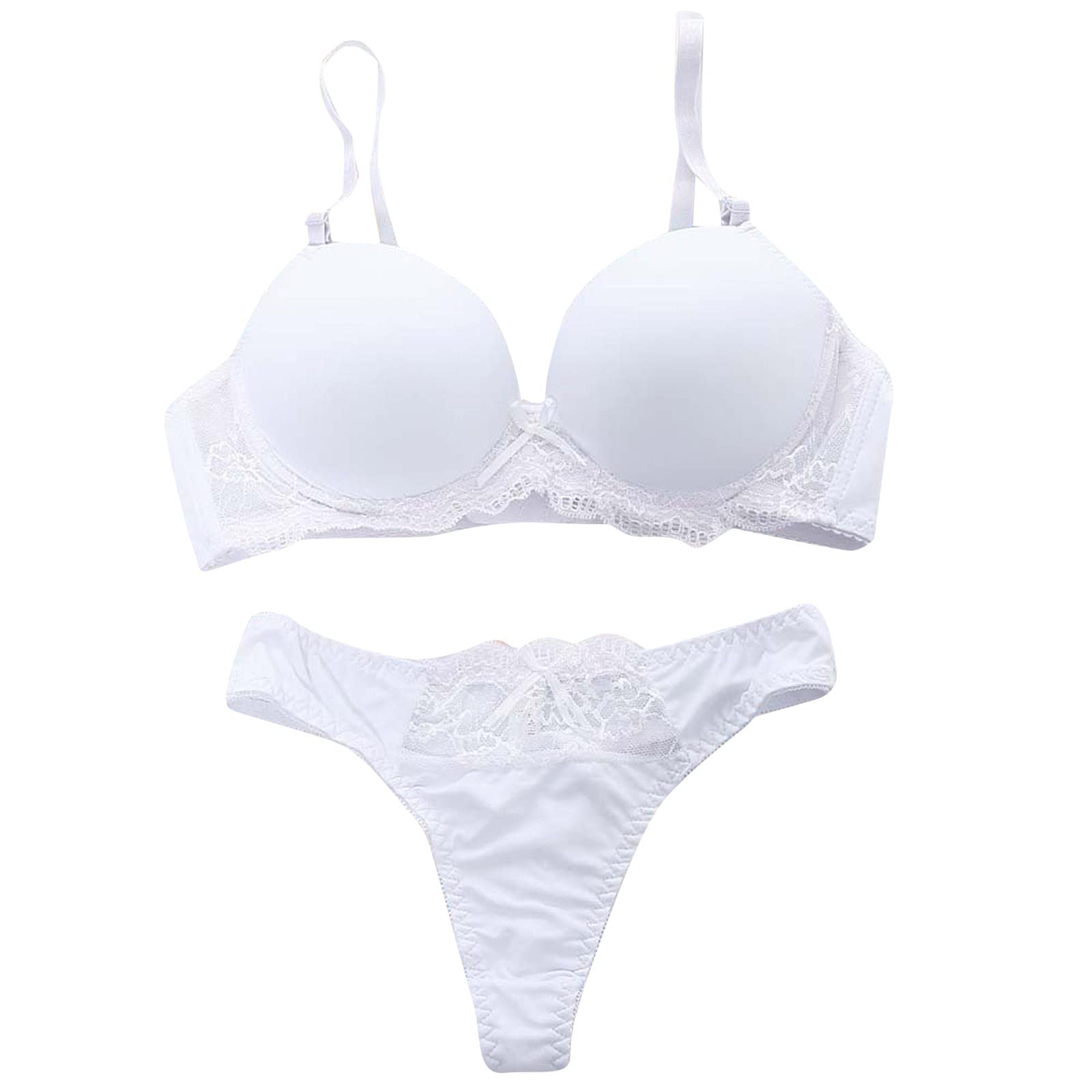 Sexy Lace Push Up Bra and Garter Set for Women - Padded Underwear Lingerie with Comfortable Support - Perfect for Cosplay, Date Nights, and Boudoir Photography
