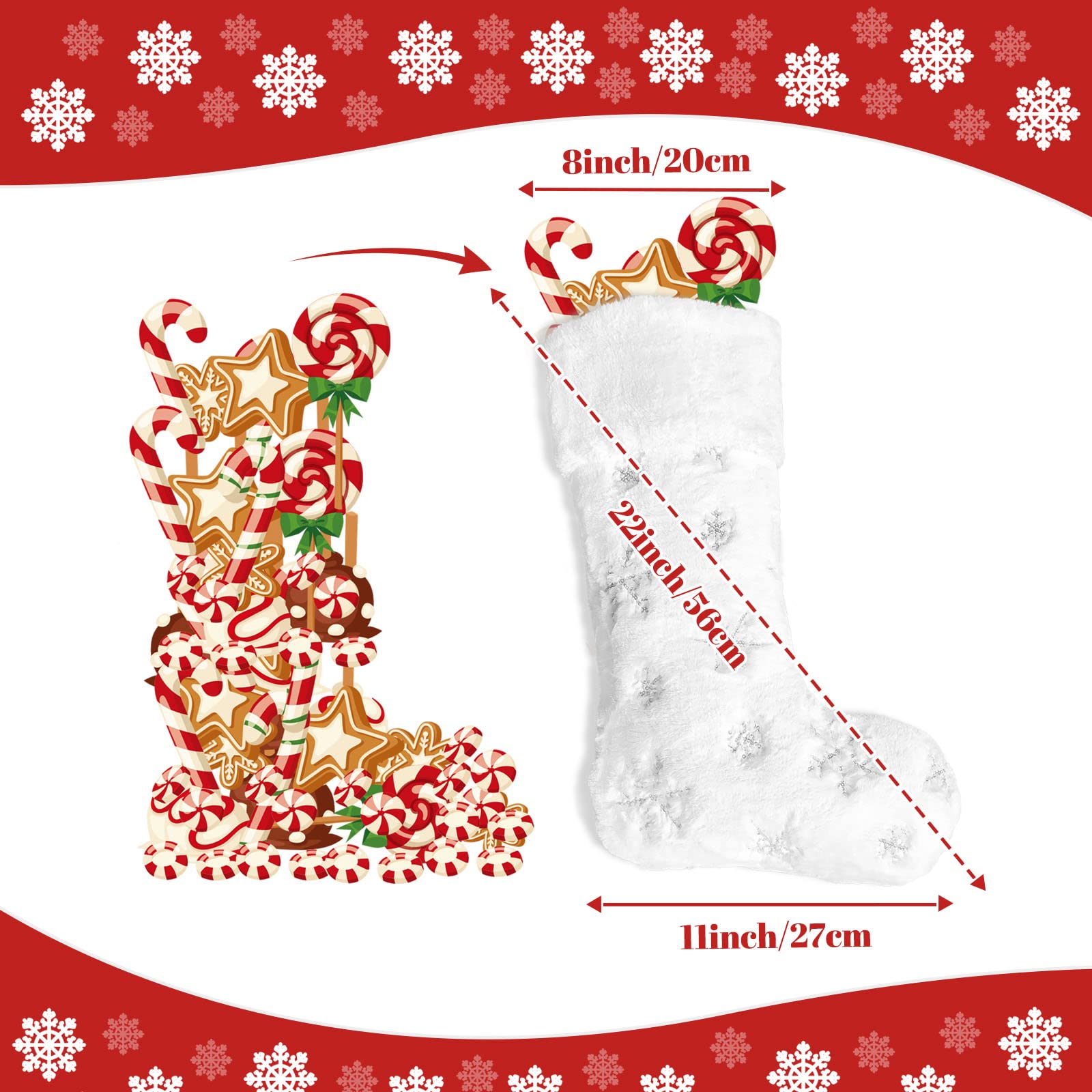 Custom Personalized Christmas Stocking - Large 22