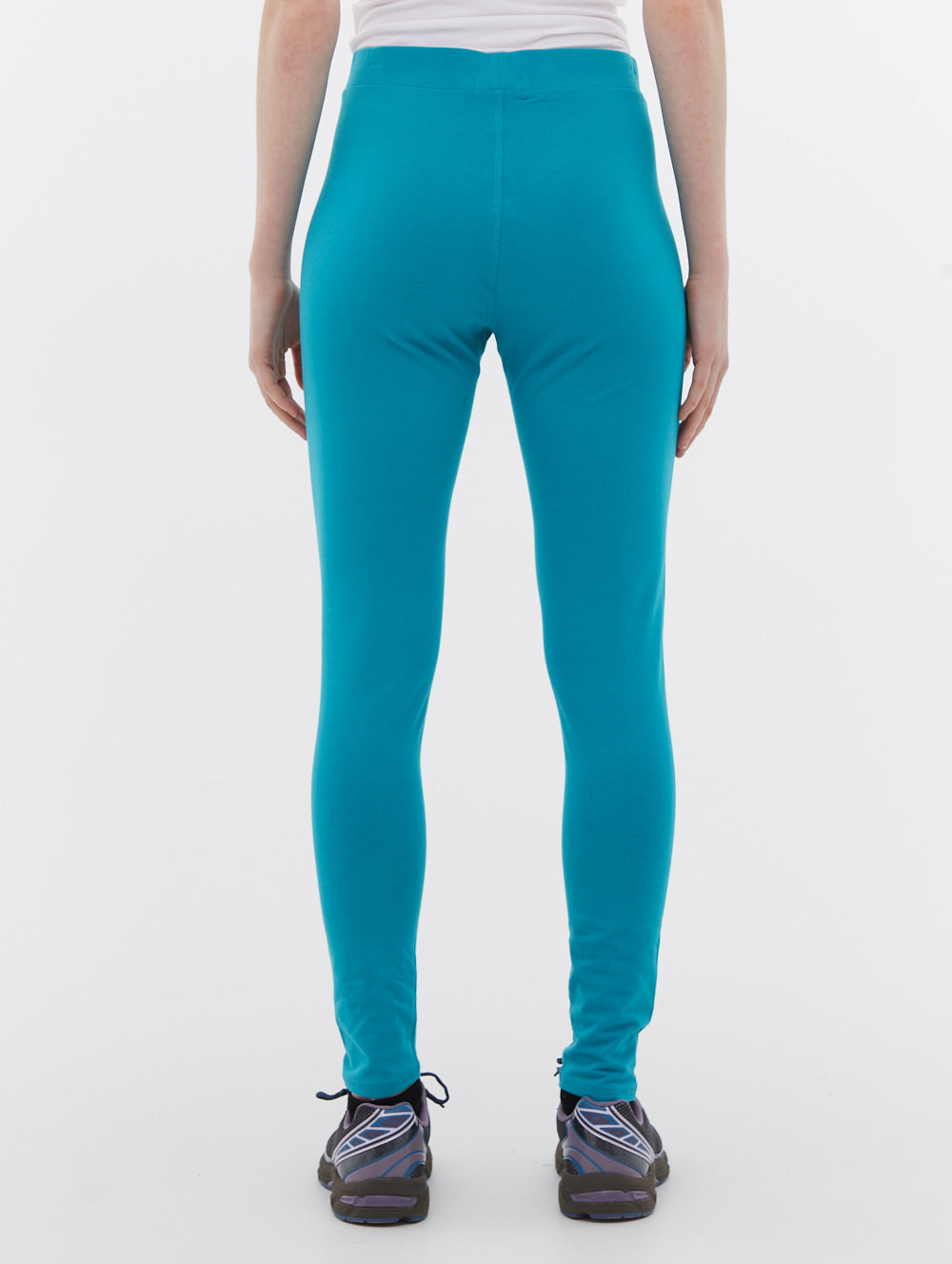 Fashion Leggings for Women - High Waist Yoga Pants with Pockets, Teal Blue, BN4U123392 | Perfect for Yoga, Gym, Running & Casual Wear