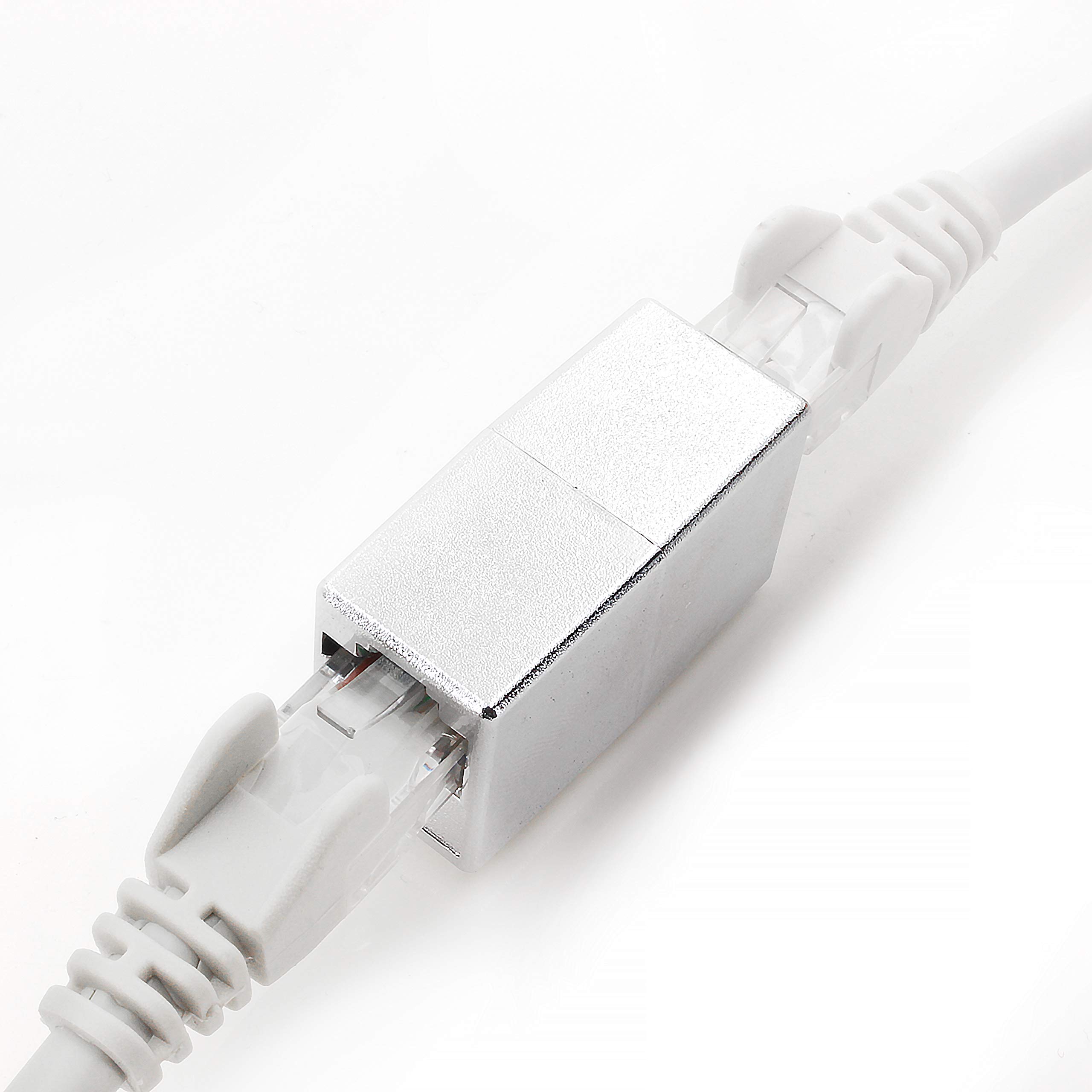 Shielded RJ45 Cat5 Cat6 Cat7 Cat8 Ethernet Cable Connector - Gold Plated Metal 1-Pack for High-Speed Internet & Network Setup - Perfect for Home Office, Gaming & Server Rooms