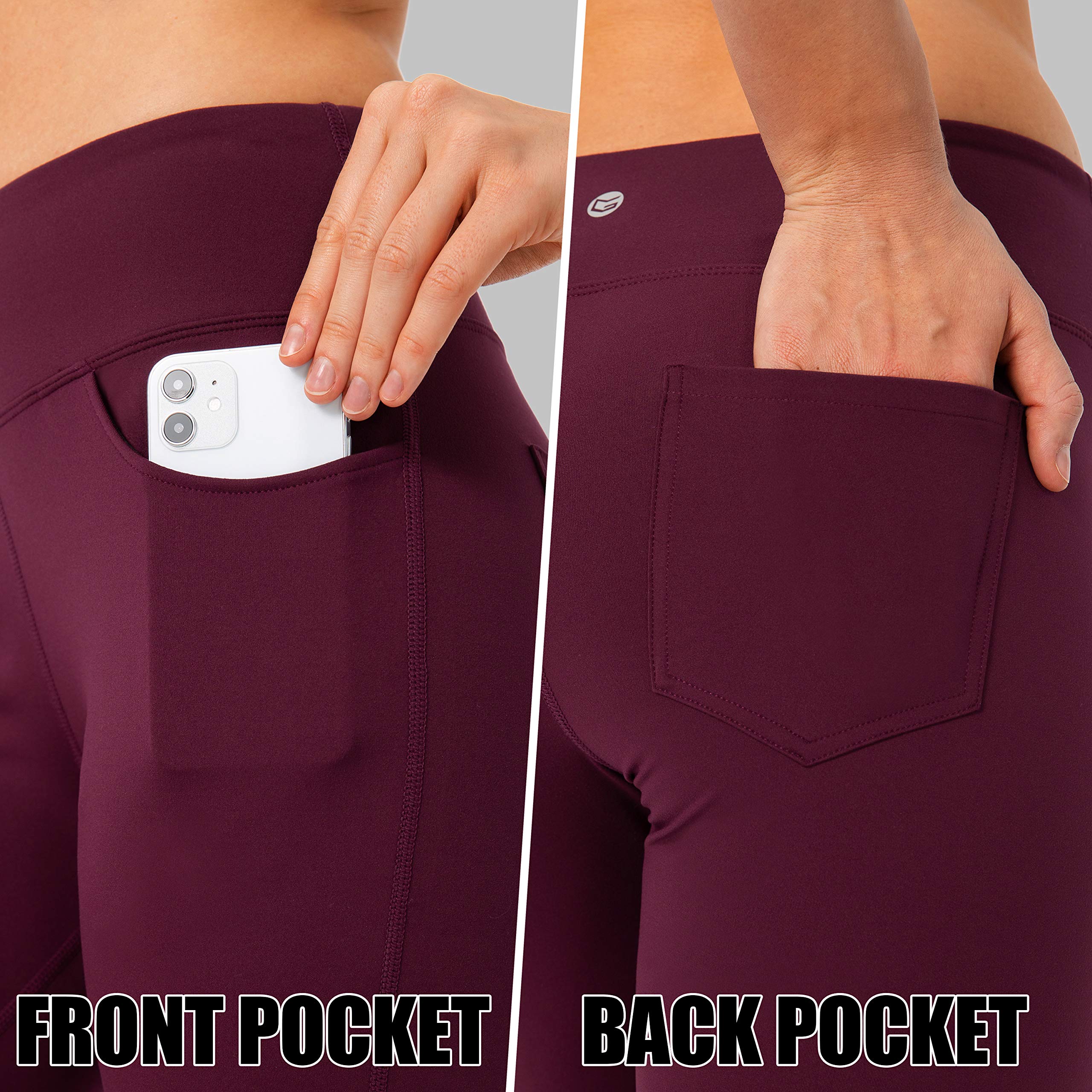 G Gradual Women's High Waist Bootcut Yoga Pants with 4 Pockets - Stretchy Work Dress Pants for Yoga, Office & Casual Wear