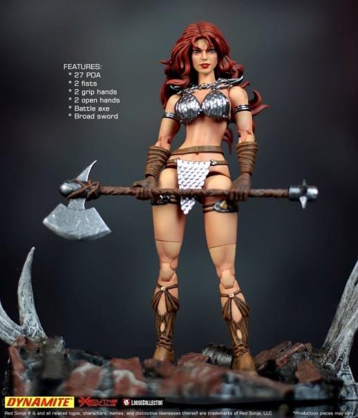 Red Sonja 1/12 Scale Action Figure - Executive Replicas ERLCRS01 - Collectible Fantasy Warrior Statue for Display & Role Play