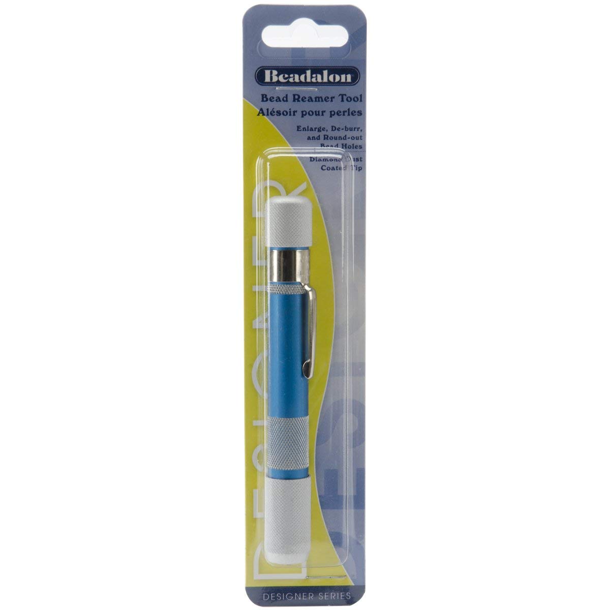 Beadalon Bead Reamer Tool - Professional Jewelry Making Kit for Smoothing & Enlarging Bead Holes - Perfect for DIY Bracelets, Necklaces & Craft Projects