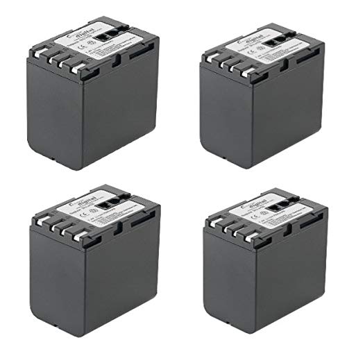 Synergy Digital Camcorder Batteries - 4-Pack Li-ion 7.4V 3300mAh Ultra Hi-Capacity Replacement for JVC GR-D73 Camcorder & BN-V428U Battery - Perfect for Travel Vlogging, Family Events & Professional Video Recording
