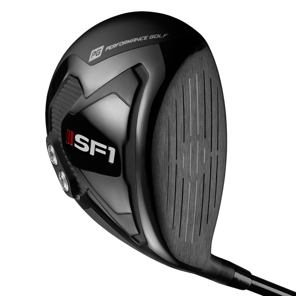 SF1 Driver with Square Face Technology - Straight Shot & Controlled Cut Golf Club for Men & Women | Perfect for Driving Range & Tournament Play