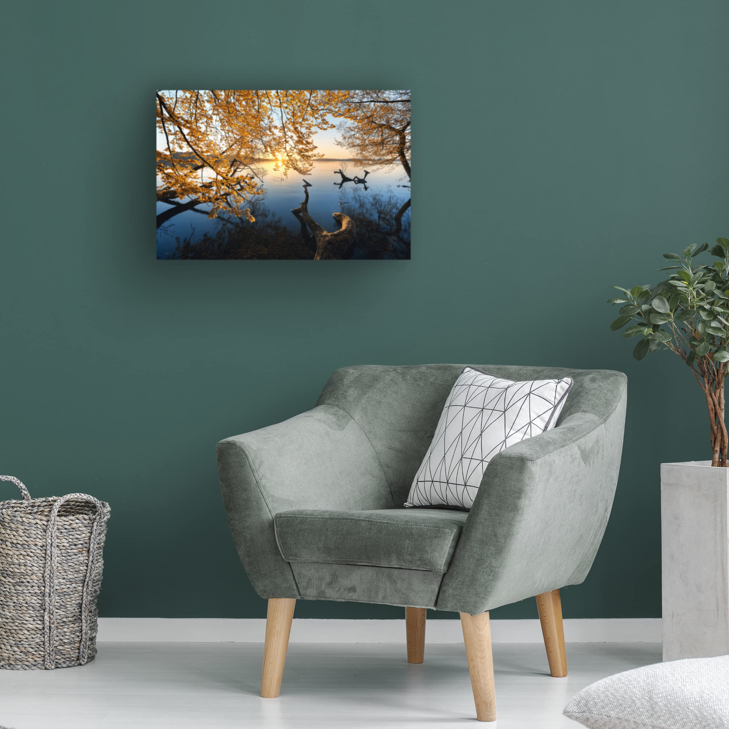 Trademark Fine Art 'Autumn Morning' Canvas Wall Art by Keller - Perfect for Living Room, Bedroom & Office Decor