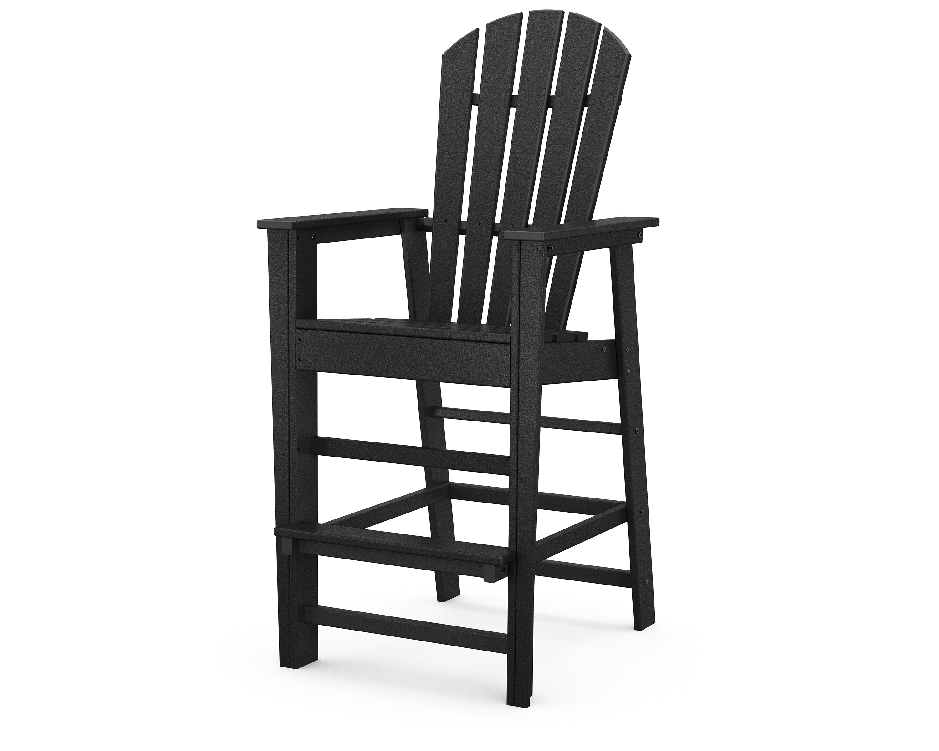 POLYWOOD South Beach Bar Chair - Outdoor Patio Furniture, Weather-Resistant Adirondack Style Bar Stool for Poolside, Deck, or Backyard - Comfortable & Durable Plastic Wood Material