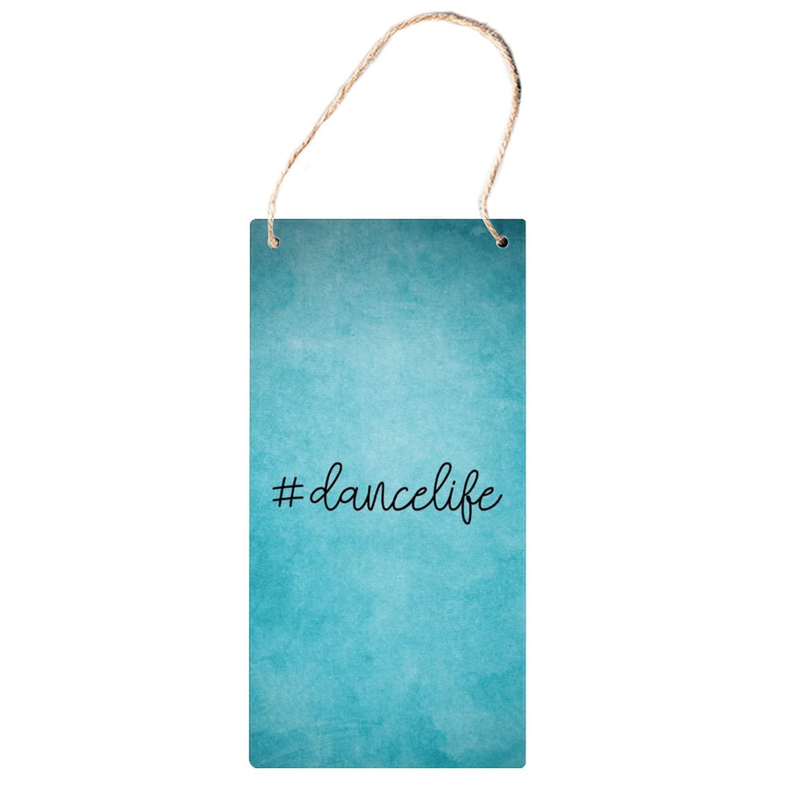 #Dancelife Wooden Wall Plaque - Hashtag Dance, Ballet Art, Drill Team Decor - Perfect Gift for Dancers & Dance Enthusiasts - Ideal for Home, Studio, or Dance Classroom Wall Art