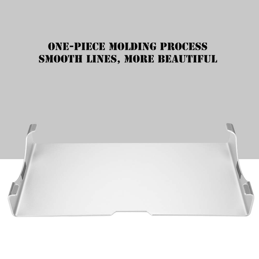Premium Aluminum Alloy Laptop Stand Riser - Adjustable 5cm Height Silver Computer Monitor Shelf for Desk Organization | Perfect for Home Office, Gaming Setup & Workspace Ergonomics