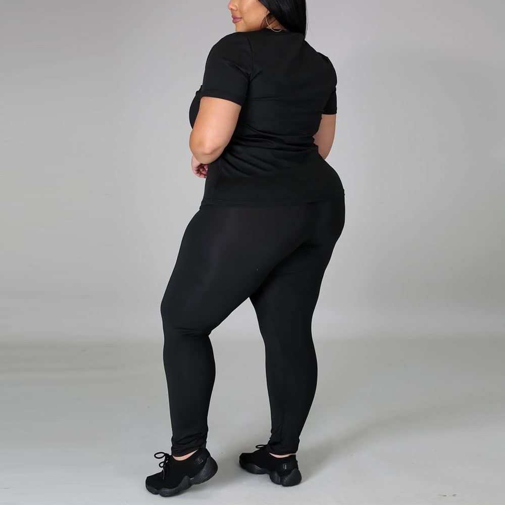 PINSV Plus Size Women's 2-Piece Outfit Sets (1X-5X) - Comfortable & Stylish Casual Wear for Work, Travel & Everyday Fashion