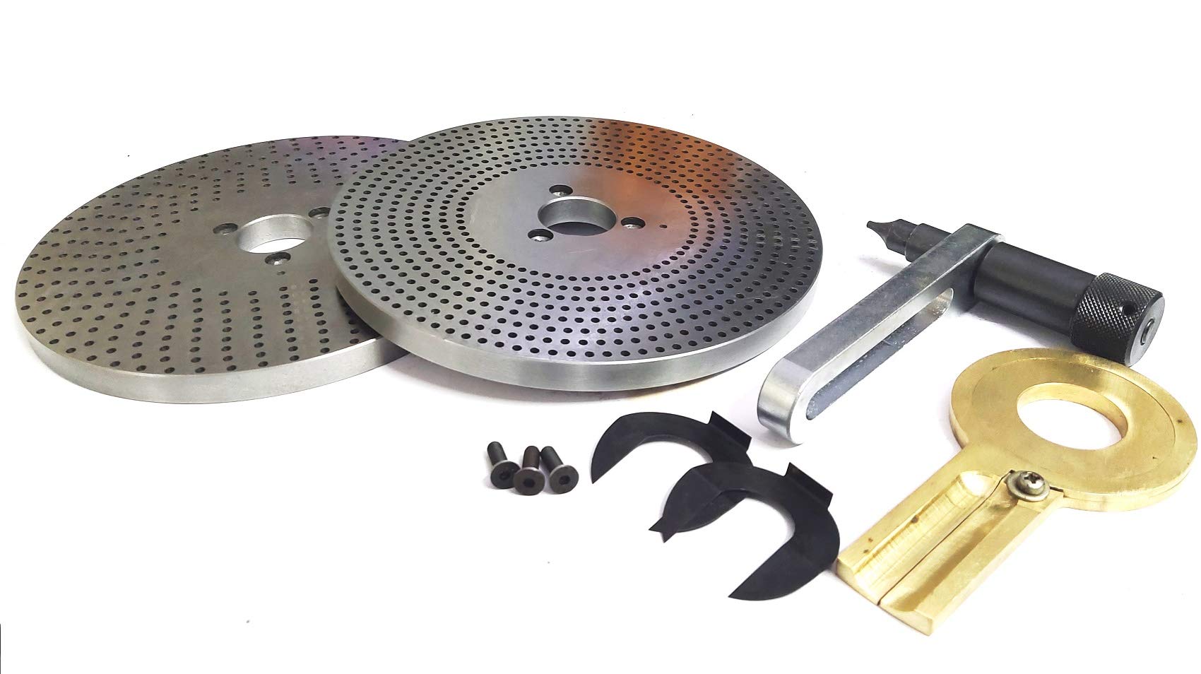 HV8 HV10 HV12 HV14 Rotary Table Dividing Head Indexing Plates for Milling Machine - Precision Metalworking & CNC Machining Accessories - Ideal for Gear Cutting, Spiral Milling & Angle Indexing