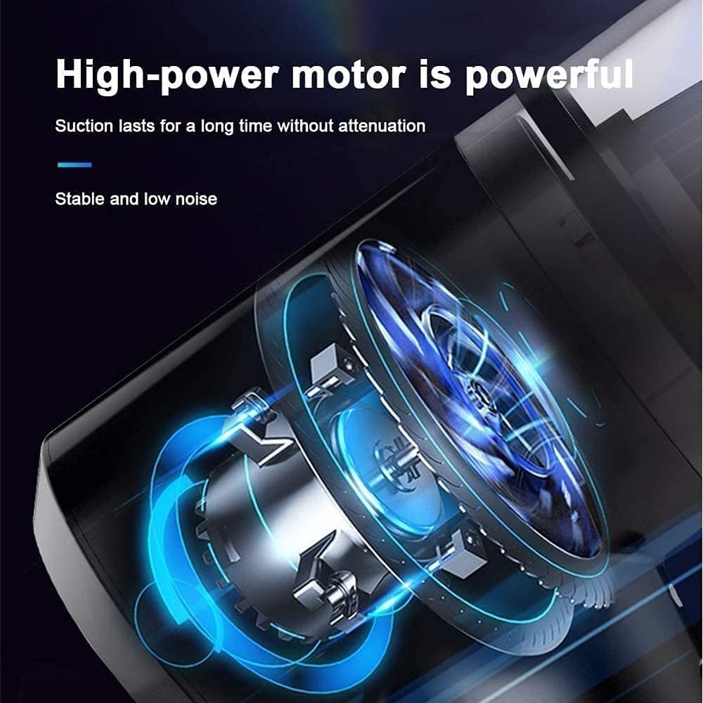 45W/4500Pa Portable Car Vacuum Cleaner - Powerful Wet & Dry Auto Interior Vacuum for Car Detailing - Perfect for Men & Women - Ideal for Cleaning Seats, Carpets & Hard-to-Reach Areas