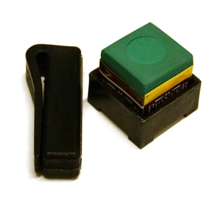 Premium Magnetic Snooker Chalk Holder - Strong Neodymium Magnet for Secure Grip - Perfect for Pool Cues, Billiards Accessories & Professional Players (Black) - Use During Practice, Tournaments & Home Game Nights