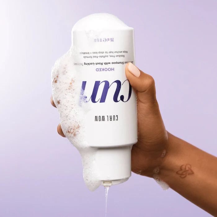 Color Wow Curl Wow HOOKED™ Curly Hair Shampoo - Sulfate Free, Frizz Control for Defined Curls - Perfect for Daily Use & Salon-Quality Results at Home