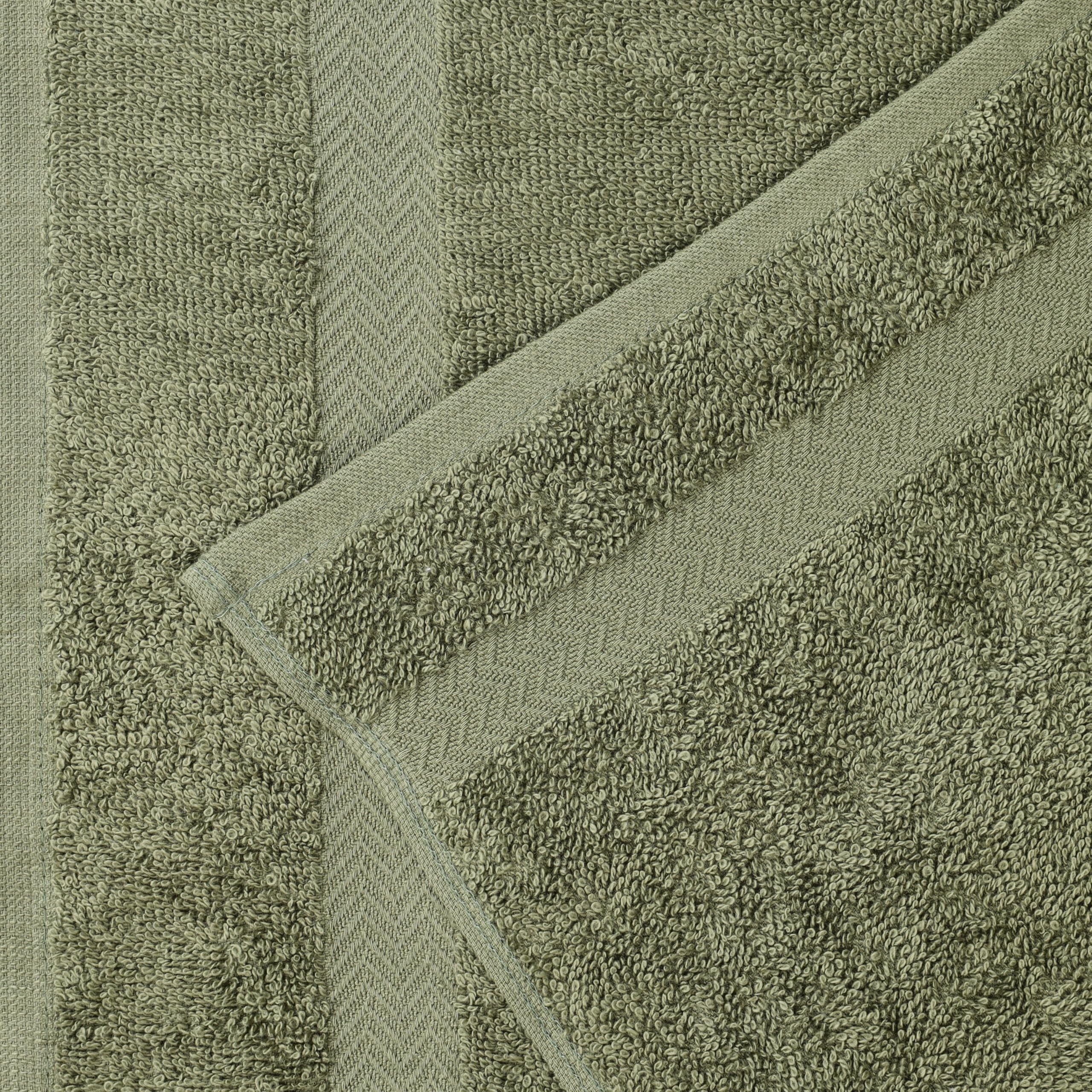 Premium 12-Piece Cotton Towel Set - 6 Face Towels, 4 Hand Towels & 2 Bath Towels | Ultra Absorbent, Quick Dry | Franklin Collection in Forest Green | Perfect for Home, Bathroom & Guest Essentials | Ideal for Spa Days, Gym & Luxury Bathing Experience