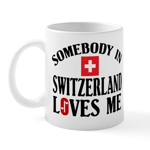 White - Somebody In Switzerland Mug