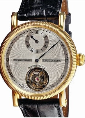 Luxury Chronoswiss Regulateur Tourbillon 18k Rose Gold Men's Watch - Premium Swiss Automatic Timepiece for Business & Formal Occasions
