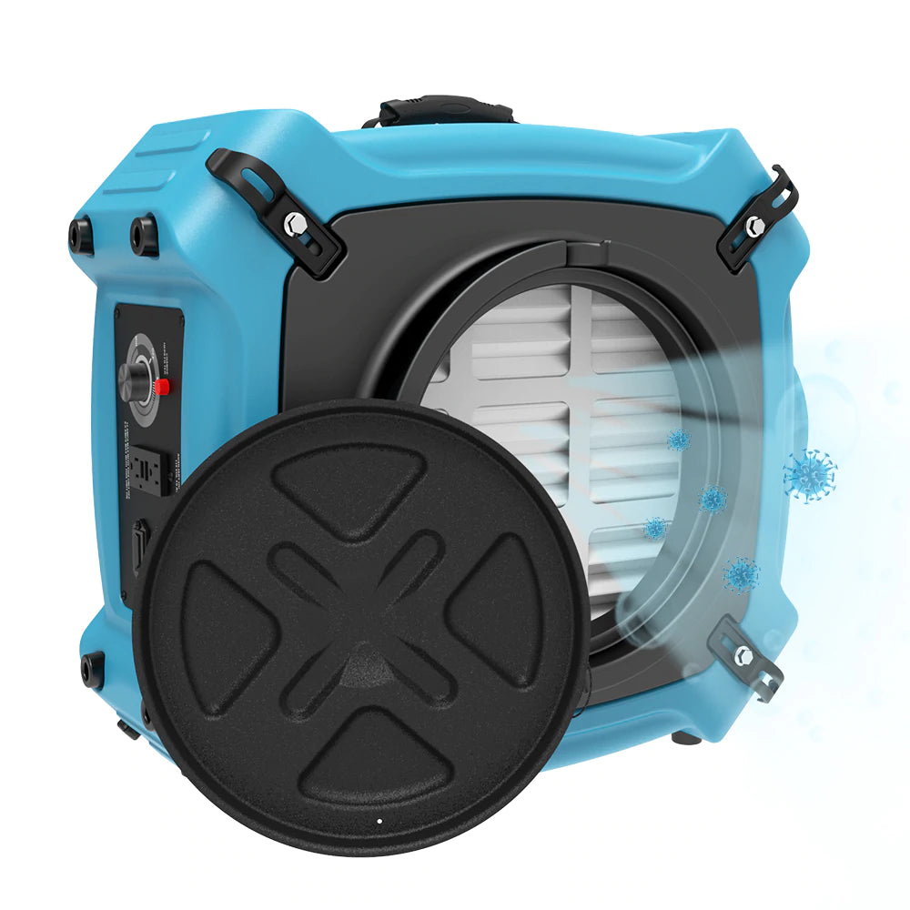 AlorAir PureAiro HEPA Max 870 UV-C Air Scrubber - Professional Air Purifier for Home, Office & Basement - Removes Dust, Mold & Odors - Ideal for Allergy Sufferers & Smoke Removal