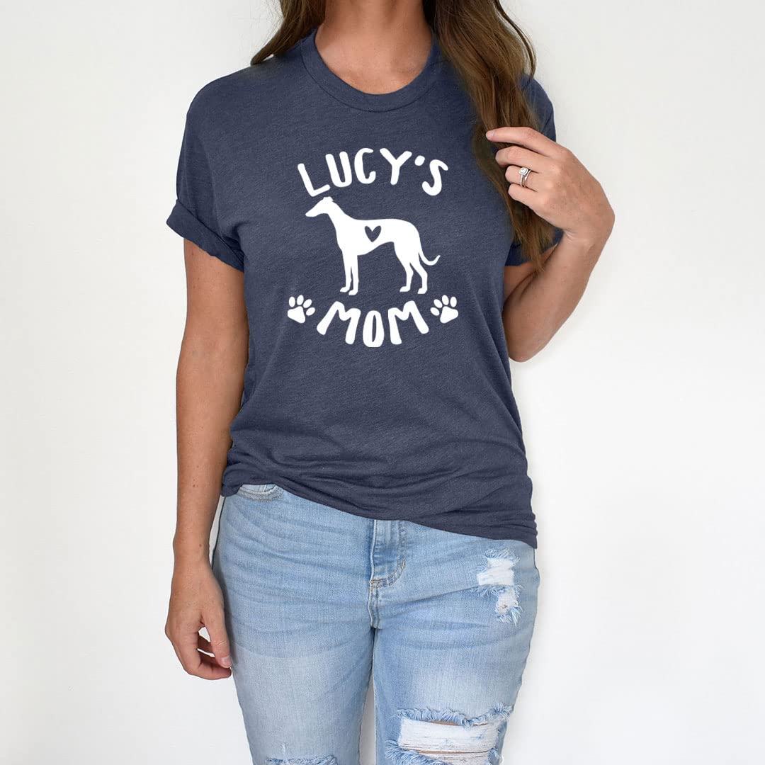 Custom Whippet Mom T-Shirt - Personalized Dog Lover Gift with Name - Perfect for Mother's Day, Birthday & Dog Show Events