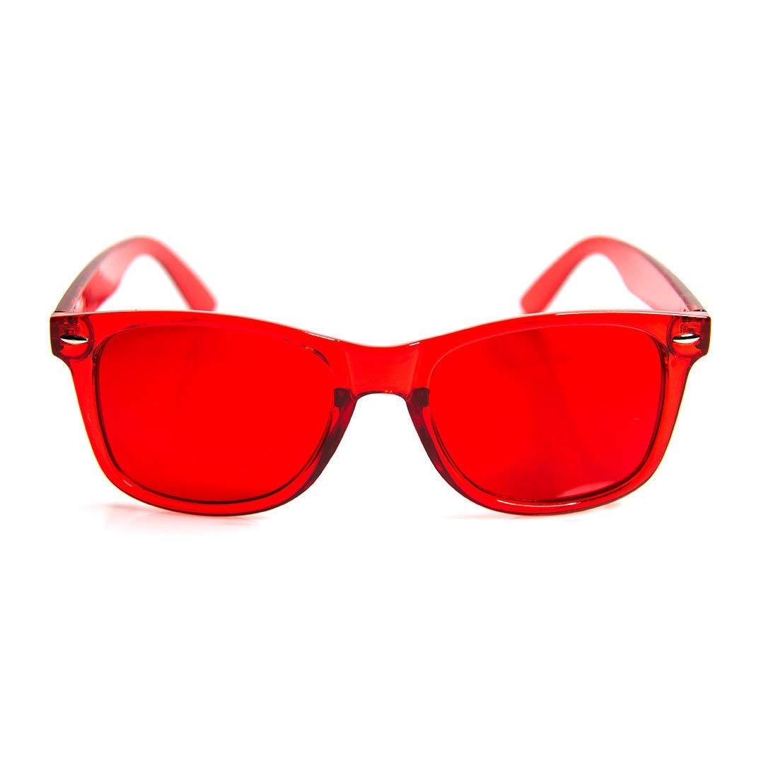 Red Color Therapy Glasses by GloFX - Enhance Strength, Power & Confidence | Mood-Boosting Eyewear for Meditation, Relaxation & Stress Relief