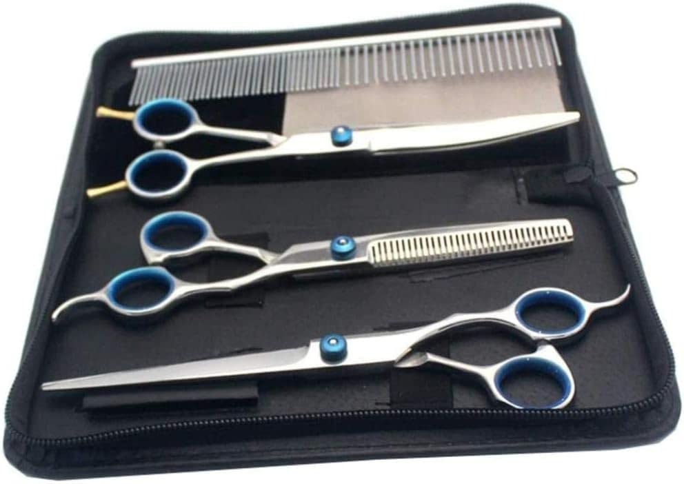 Professional 7 Inch Barber Scissors - Hairdressing Shears for Styling, Cutting & Trimming | Household & Salon Hair Clipper Set with Flat Shears | Perfect for Home Haircuts, Salon Styling & Pet Grooming